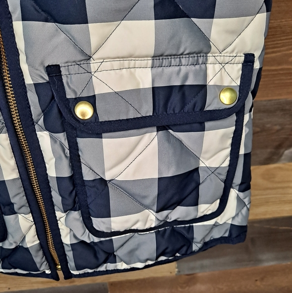 J. Crew buffalo check Excursion quilted puffer vest - Picture 7 of 12